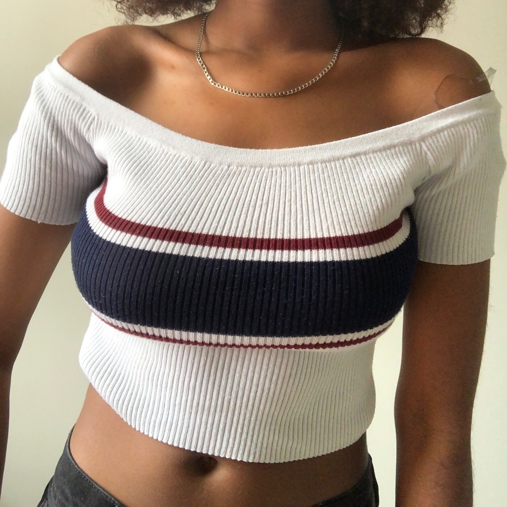 Off The Shoulder Crop Top